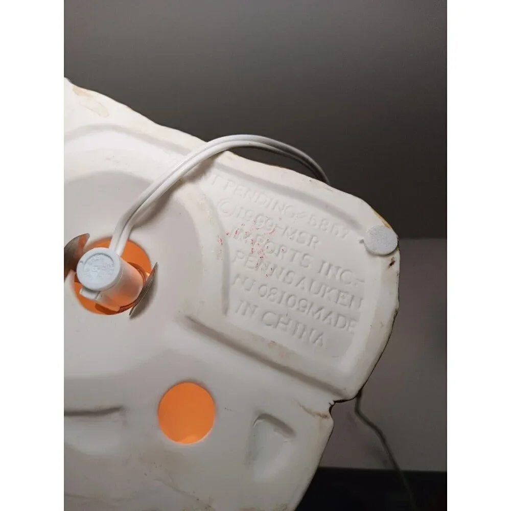 Rare MSR Imports Retired Half Halloween/Half Christmas Ceramic Light Up House